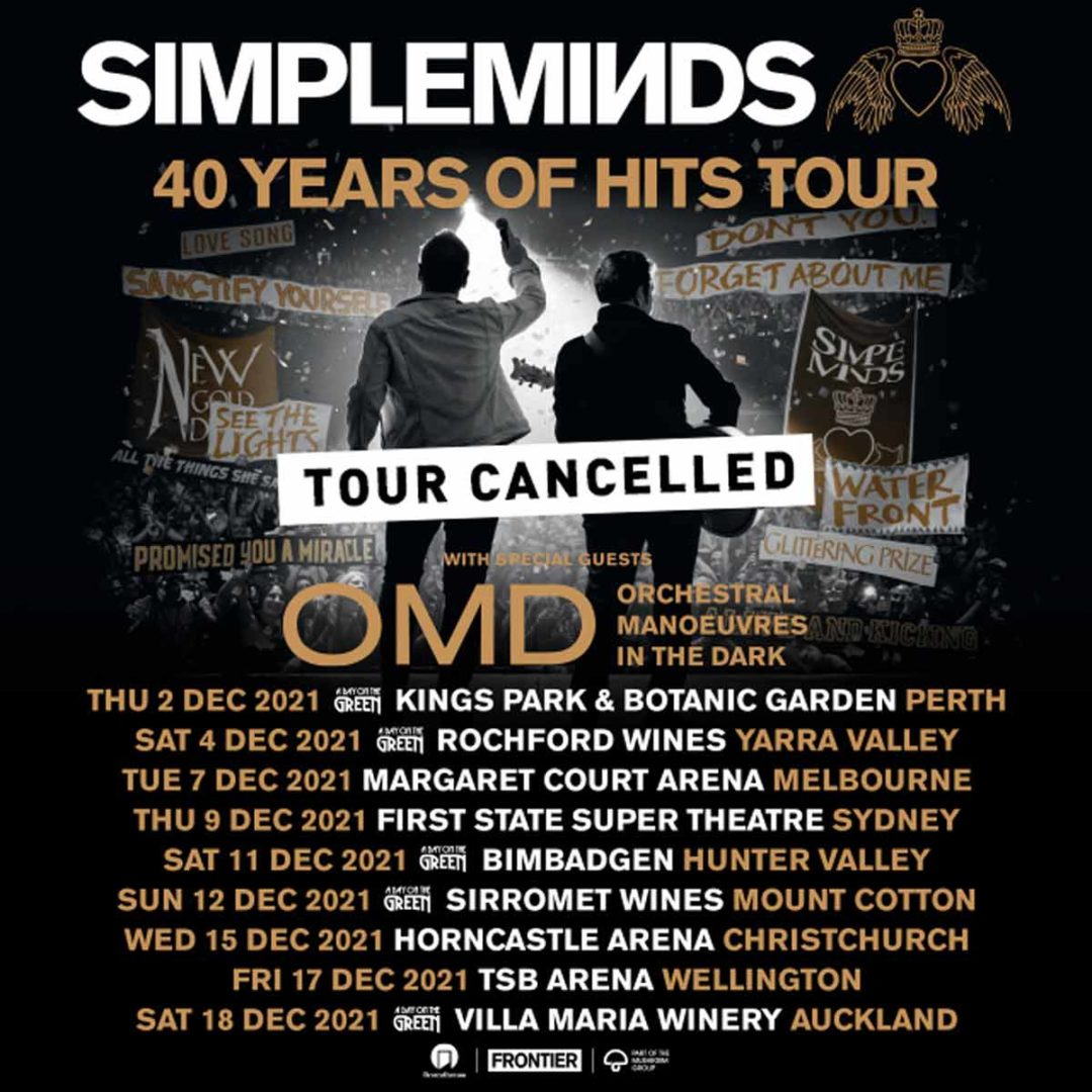 simple minds tour australia cancelled
