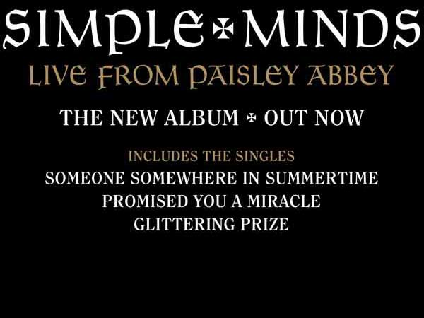 Simple Minds Official Website - SIMPLEMINDS.COM