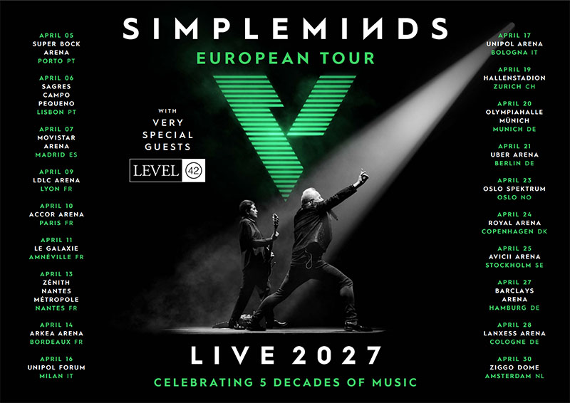 Simple Minds Europe 2027